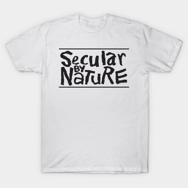 Black Logo Tee T-Shirt by secularbynature